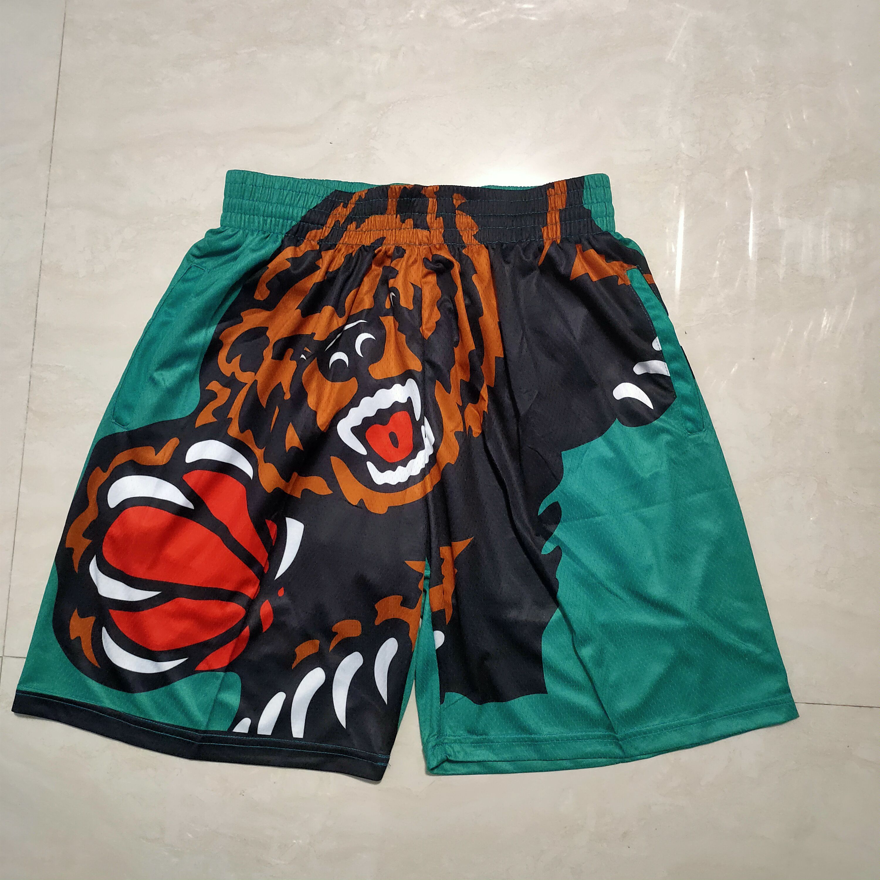 Men NBA 2021 Memphis Grizzlies Green Shorts->memphis grizzlies->NBA Jersey